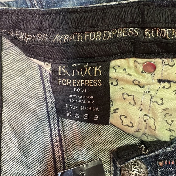 New Size 8 long bootcut Rerock jeans - Picture 2 of 4